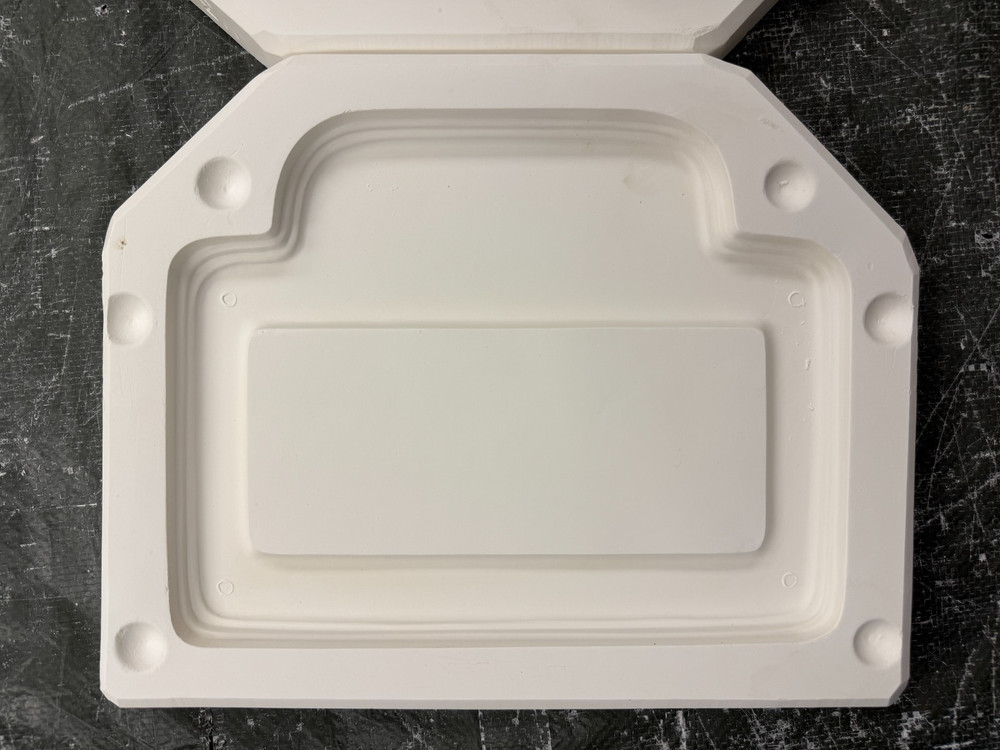 VINTAGE BOOTHE CERAMIC MOLD #1139 SMALL ADDRESS FRAME