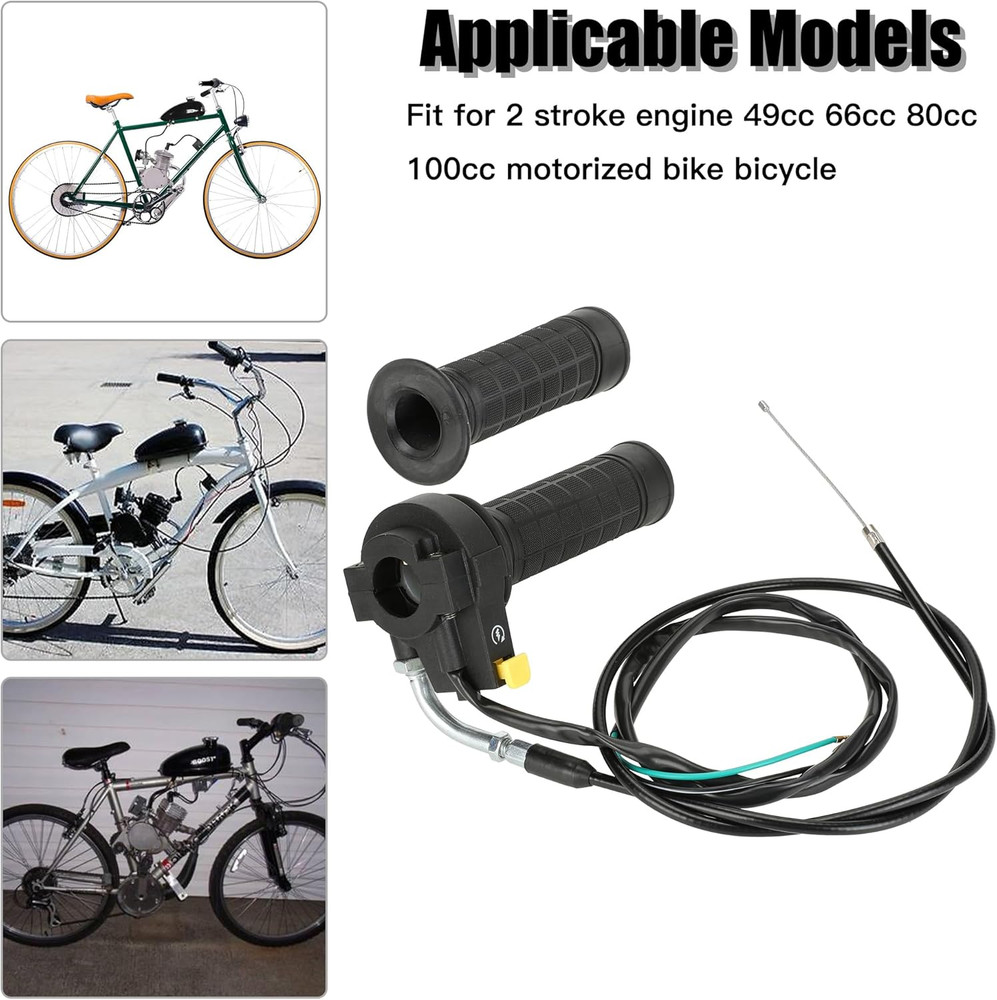 Throttle Cable Twist Throttle Handle Grip Assembly for 2 Stroke Engine 80Cc 100C