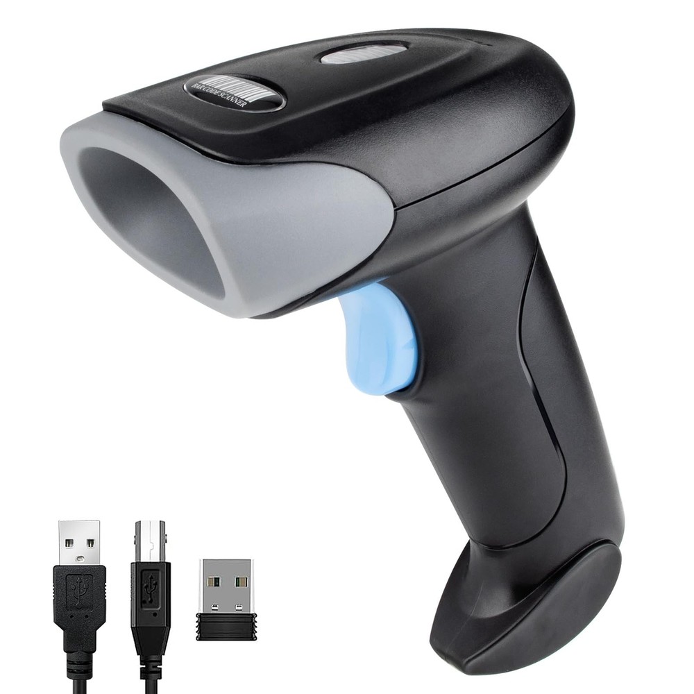 JIAN BOLAND Wireless Barcode Scanner 1D QR Scanner Wireless Handheld Laser Bar C