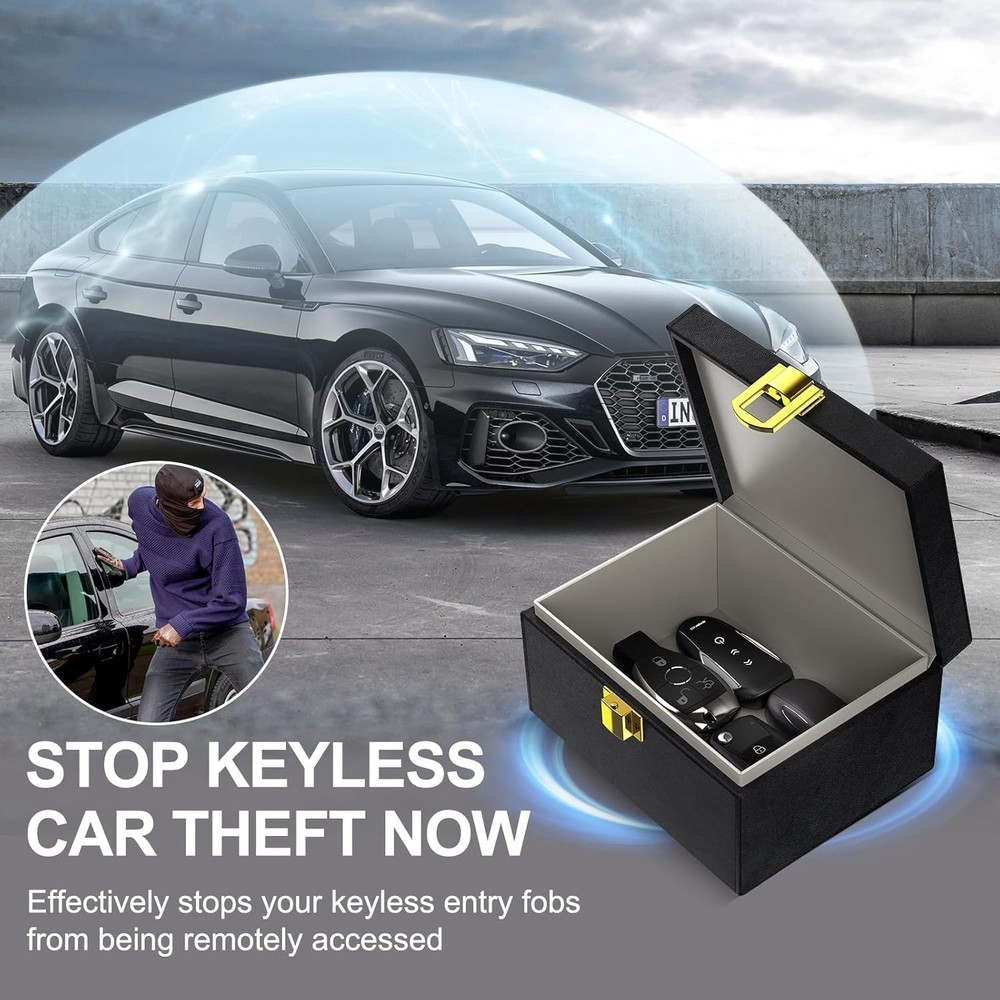 Double-Layer Signal Blocking Faraday Box for Car Keys | Essential Security Tool