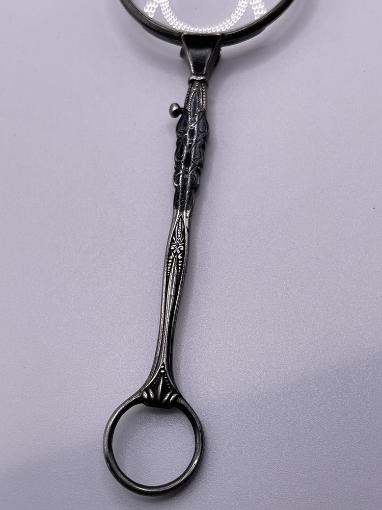 Antique 935 Silver German Folding Lorngette c.1900