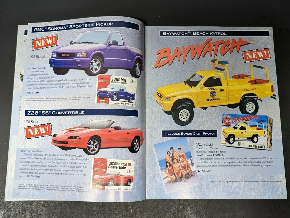 1995 LINDBERG MODELS CATALOG CATALOG *VG-COND*