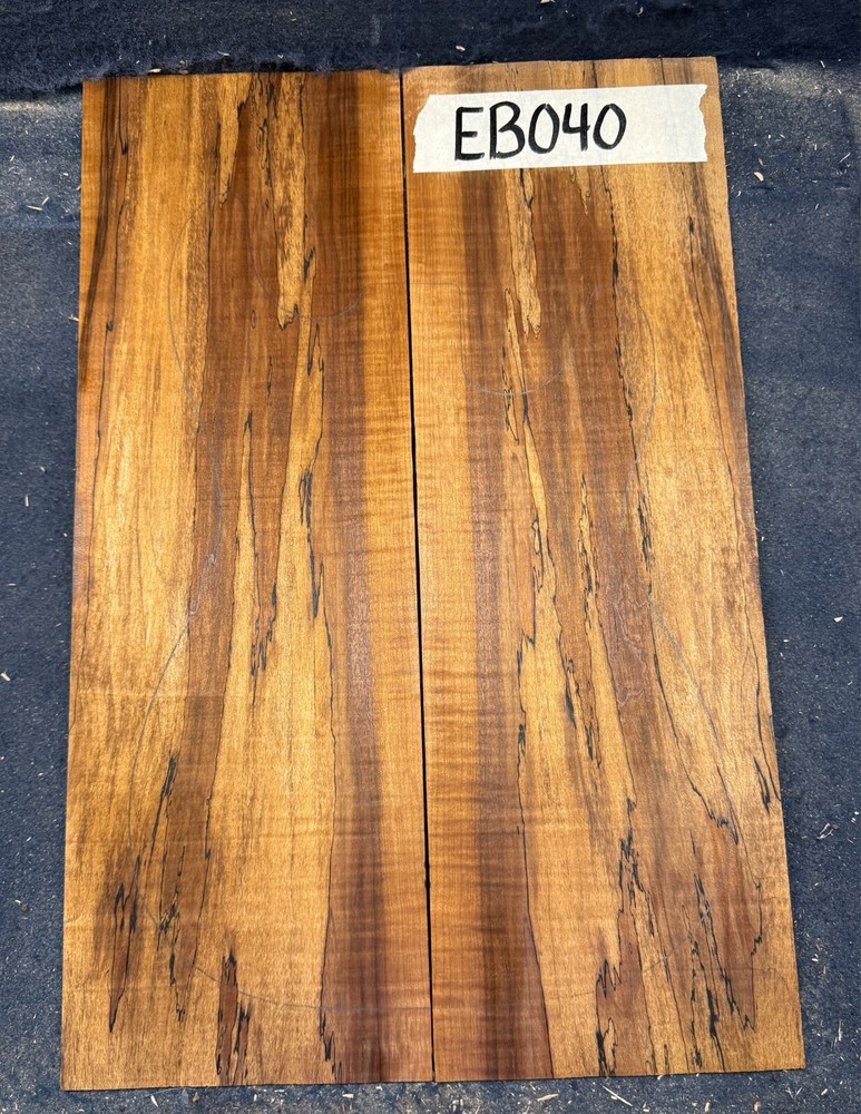 Thermally modified spalted flame figured maple lam-top/  guitar top