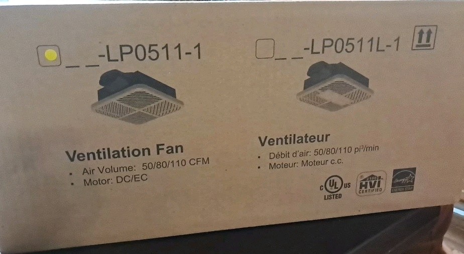 Ceiling extractor fan. Model LP0511-1