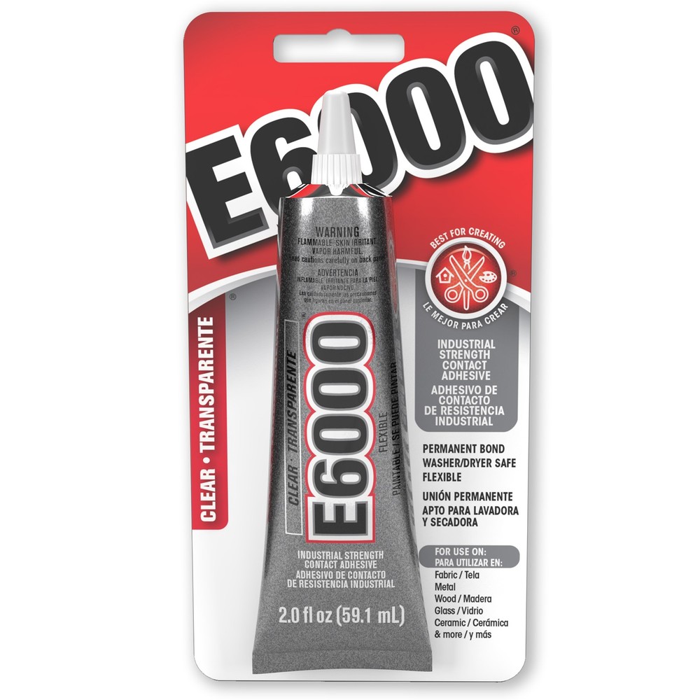 E6000 Clear Adhesive With Precision Tips-2oz Clear - 3 Pack