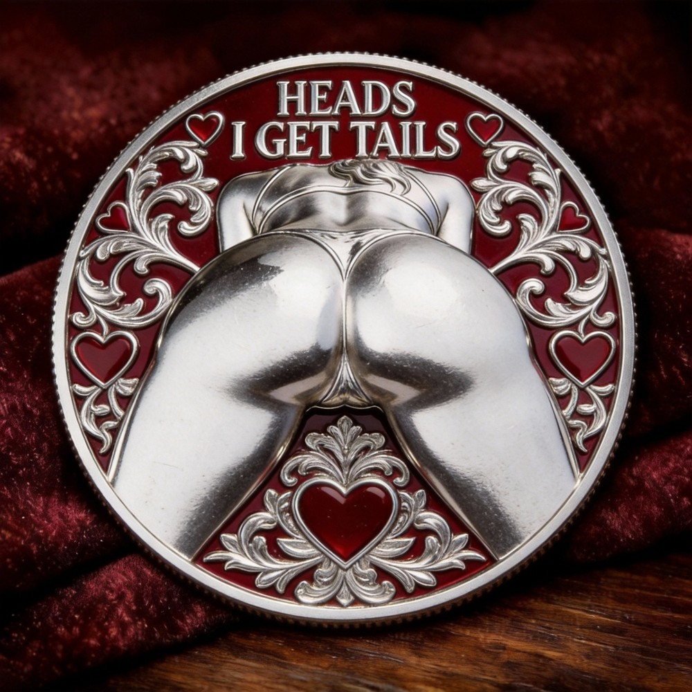 TAILS I GET HEAD Couples' Fun Challenge Commemorative Coin