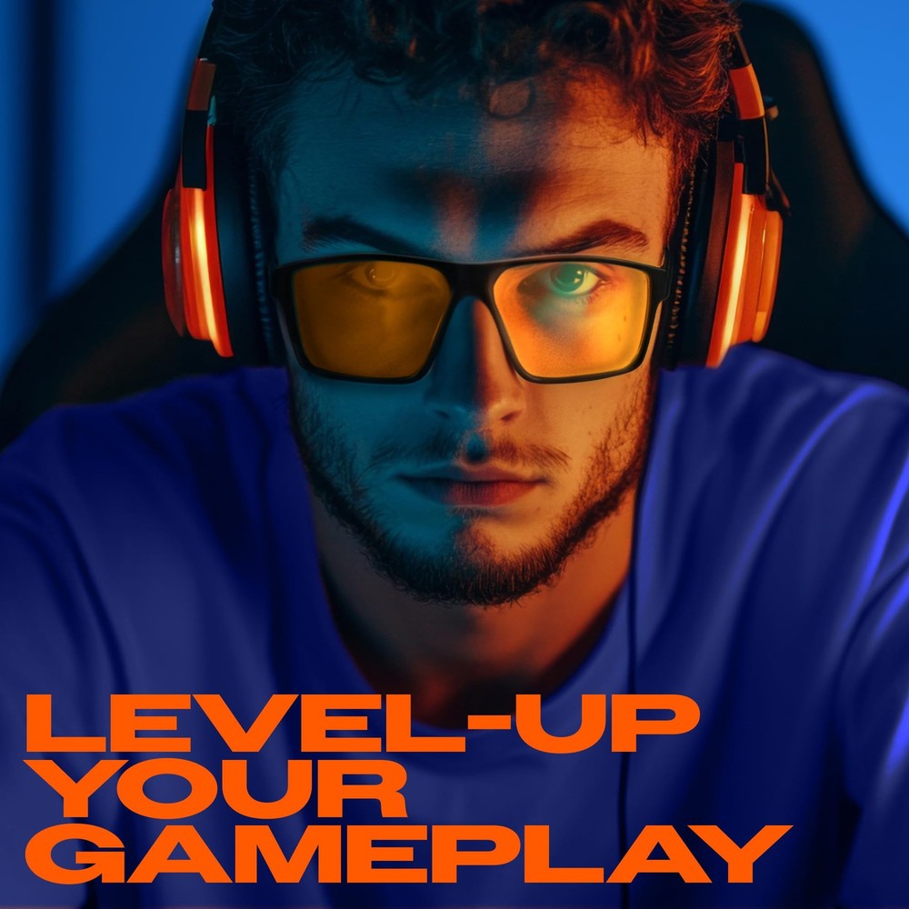 Gaming Glasses • Blue Light Blocking Computer Screen Glasses | Anti Fatigue &...