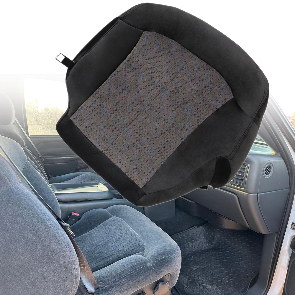 Driver Side Bottom Replacement Seat Cover Cloth Dark Gray Compatible with