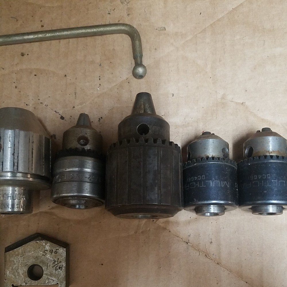 9 Machinist Drill Chucks Several Sizes Types Mainly Jacobs