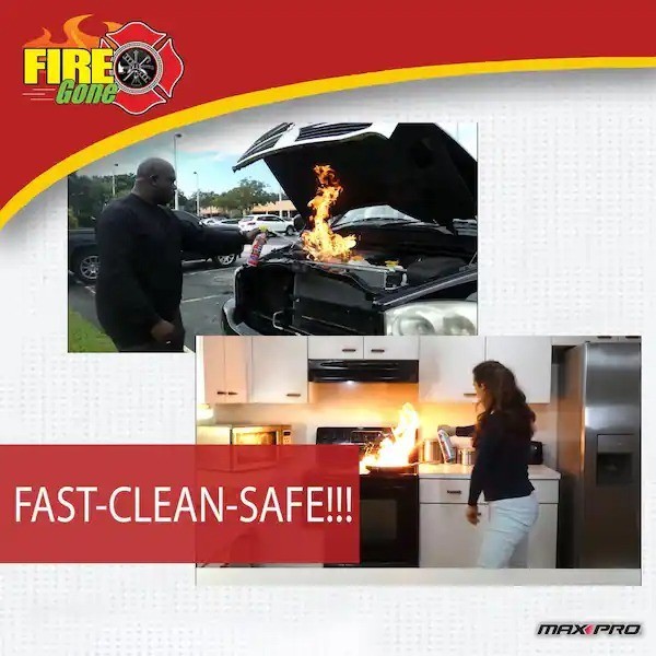 16 Oz. A:B:C Multiple Use Fire Extinguisher Spray Suppressant
