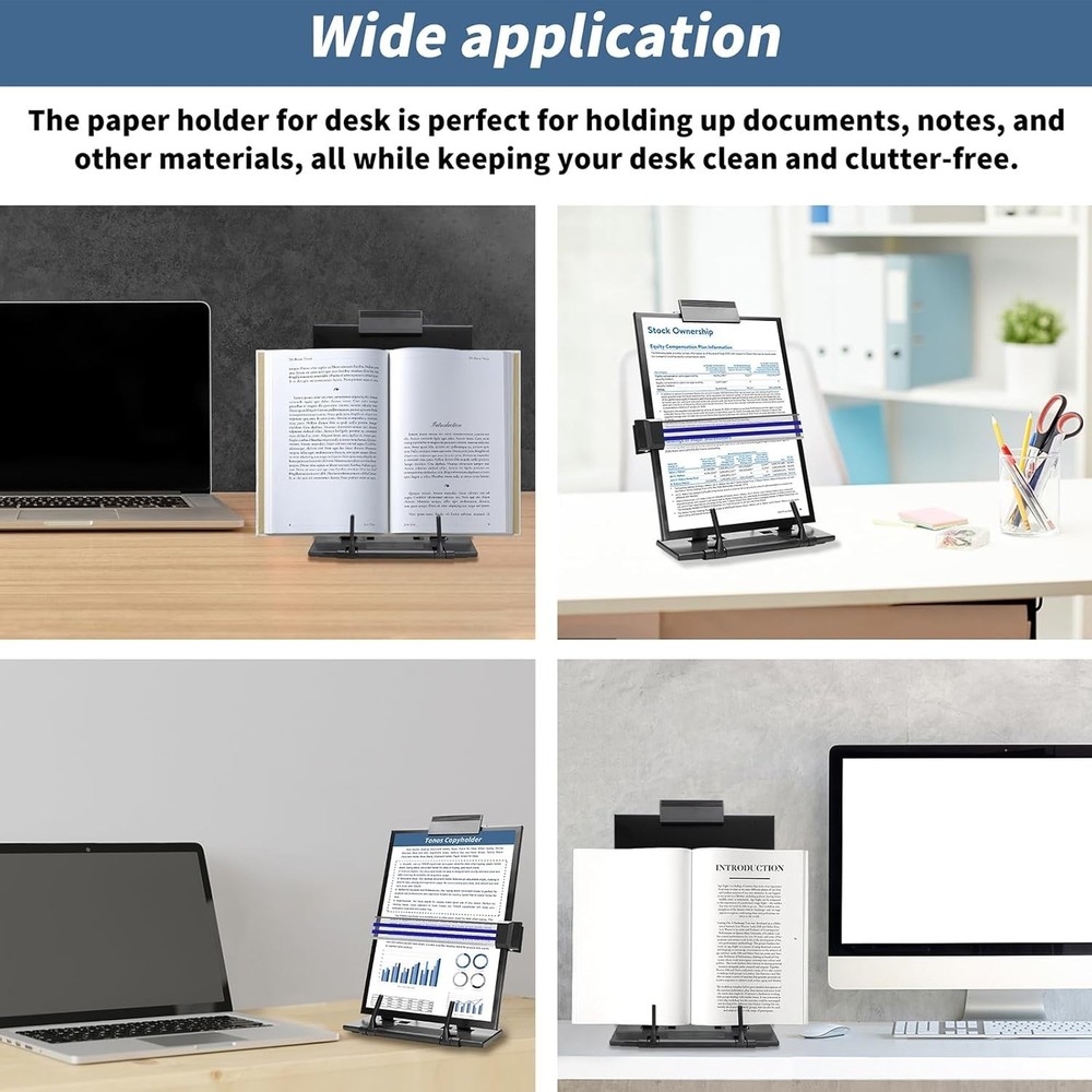 Paper Stand Document Holder - Quality Document Holder for Desk, Paper Stands ...