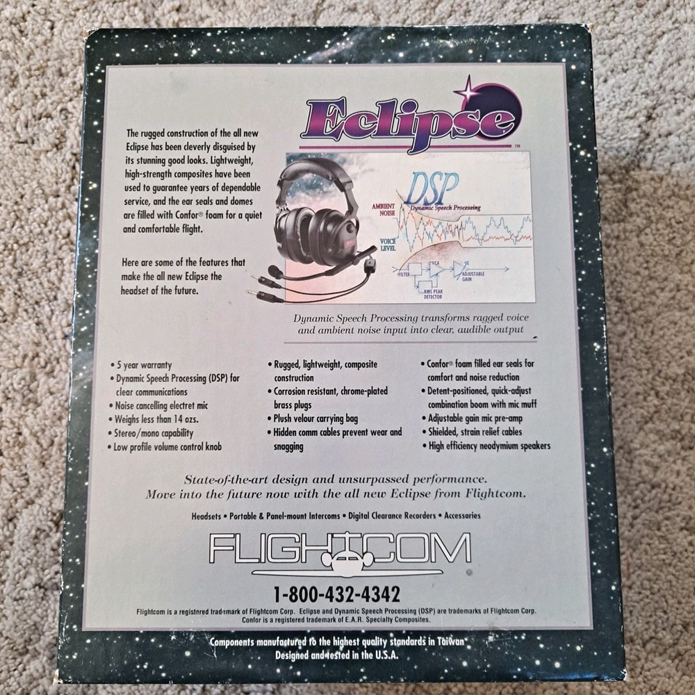 Eclipse Flightcom Headset Working, Read