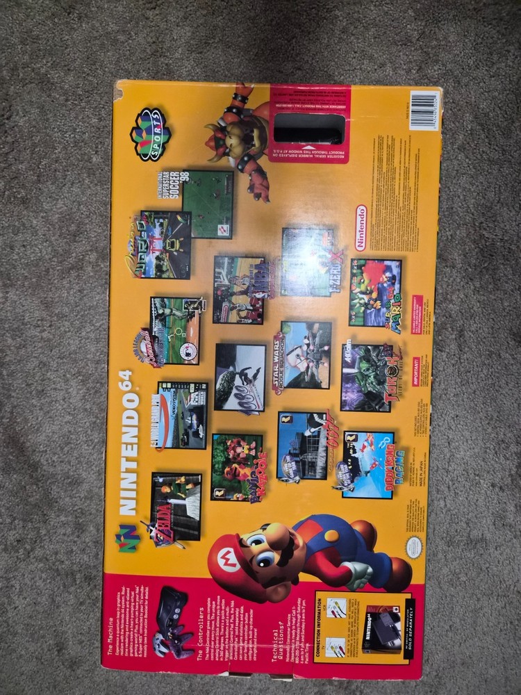 Nintendo 64 Atomic Purple Console Bundle N64 w/ Controller Cords Tested Working