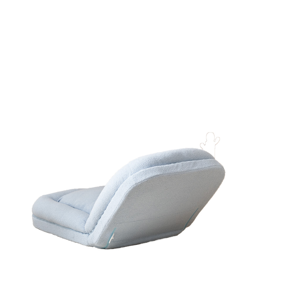 Triple Fold Down Sofa Bed,Blue