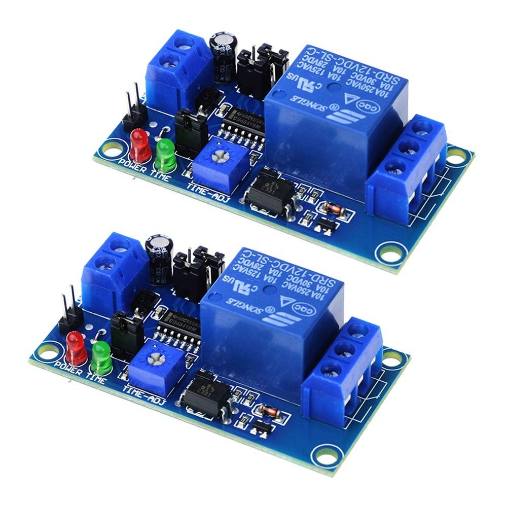 2PCS DC 12v Delay Relay Switch Turn On Off Module with Time Timer...