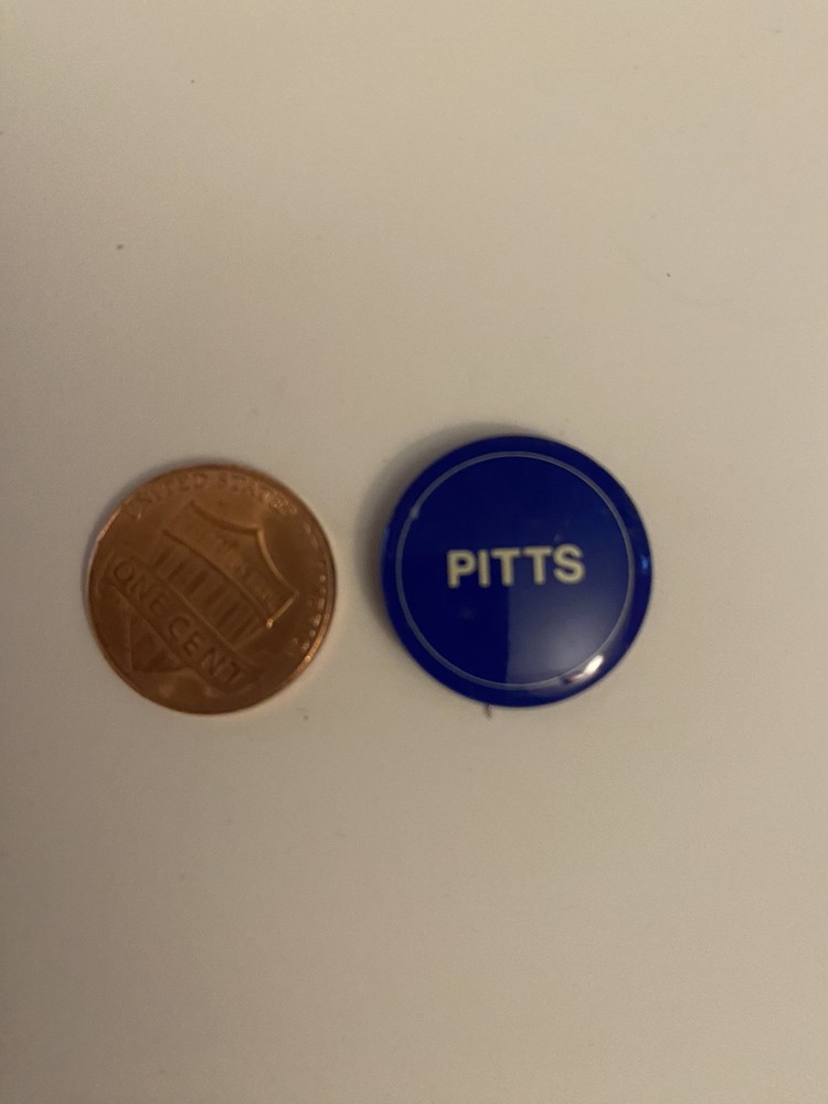 Pitts Political Pin Back Button P43