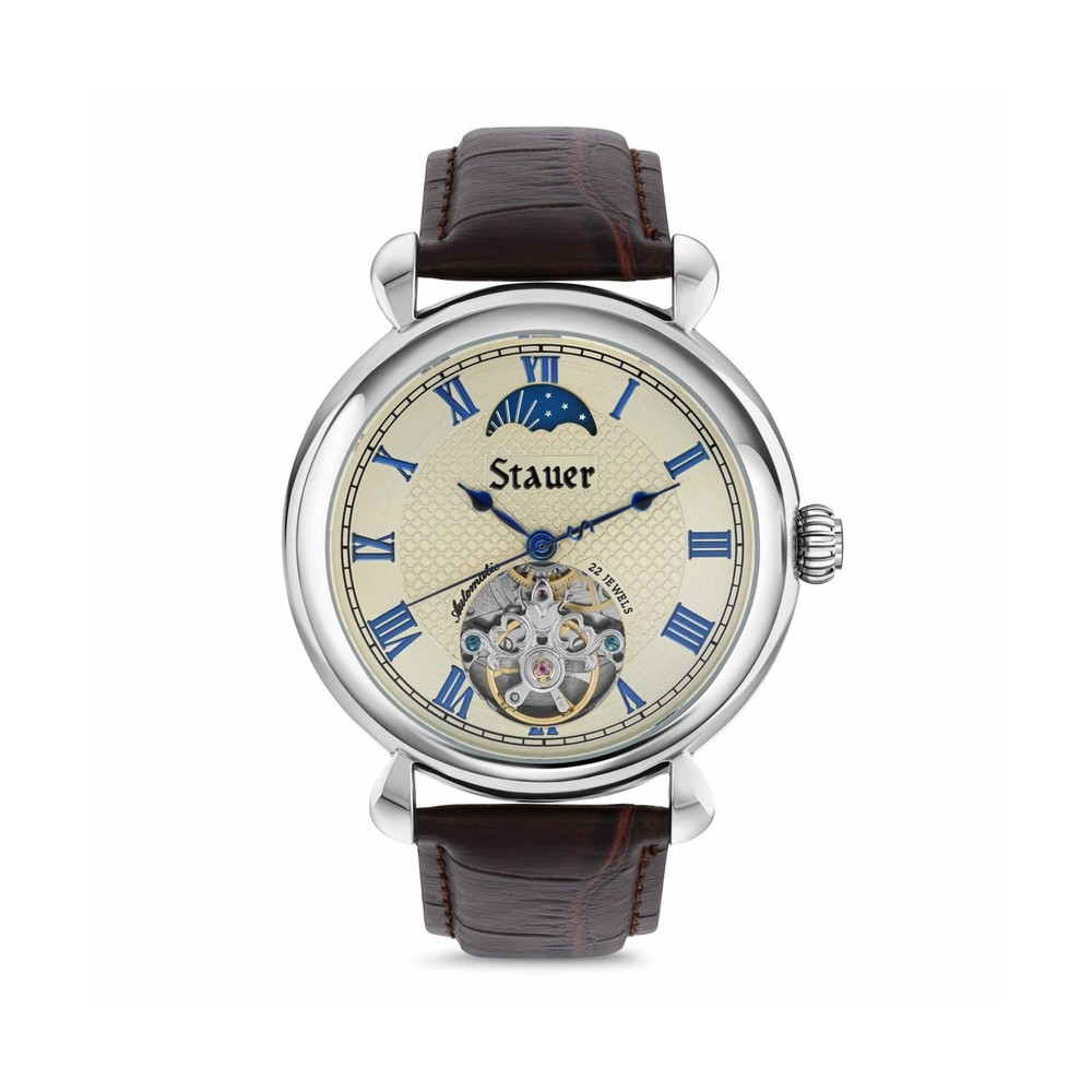 Stauer Copernicus Open Heart Automatic Watch for Men – 42mm Case, Guilloch