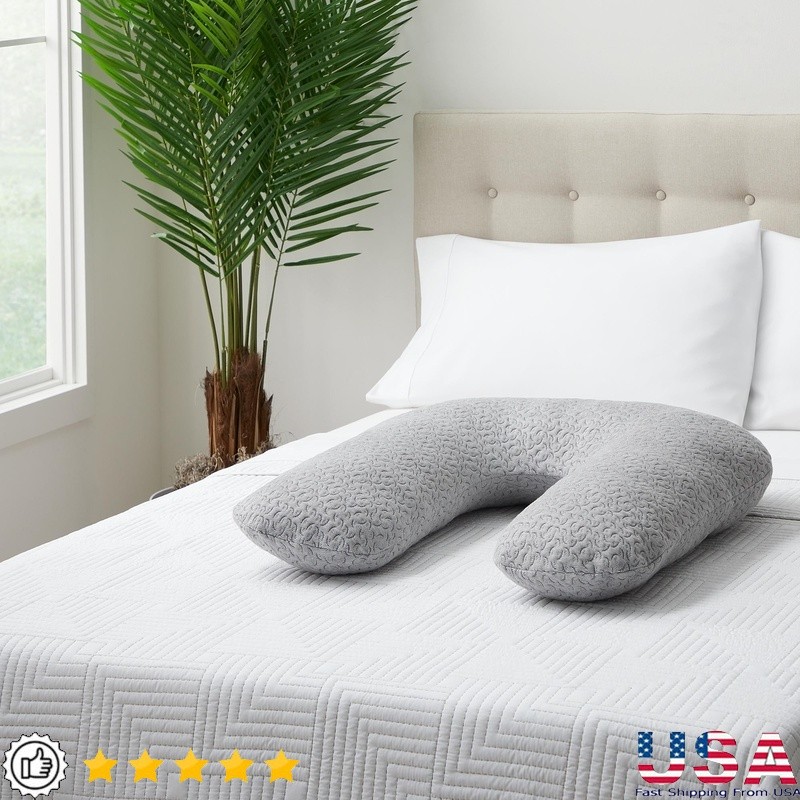 Wrap Around Oversized Pillow Antimicrobial Down Alternative Sleep Support New