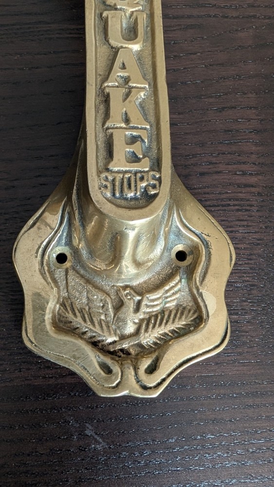 Solid Brass Earthquake Handles Hold Until Quake Stops