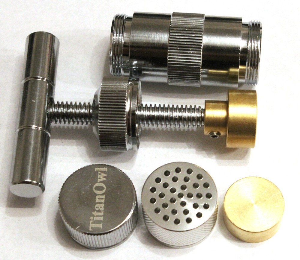 Tincture Press Small Size Handheld Press Extract Herb T Shape Brass Structure