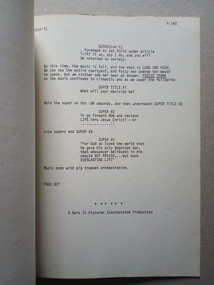 A Distant Thunder (1977) End Times Dystopian Movie Script Donald Thompson