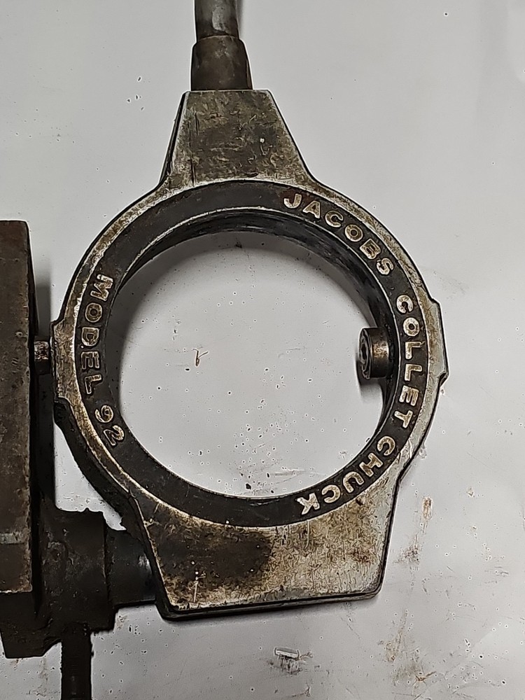 Jacobs Lever Operated Flex Collet Chuck Model 92 & Threaded Back Adapter Tools