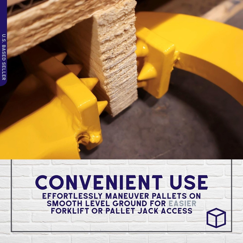 Pallet Puller Clamp 6000lb Forklift Chain Grabber Hook Heavy Duty Tool