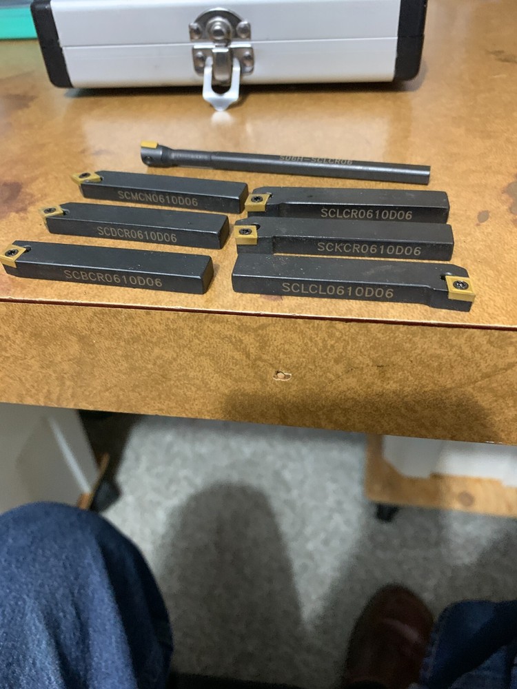 7 Carbide Bits New Condition Including Lined Case- Like New