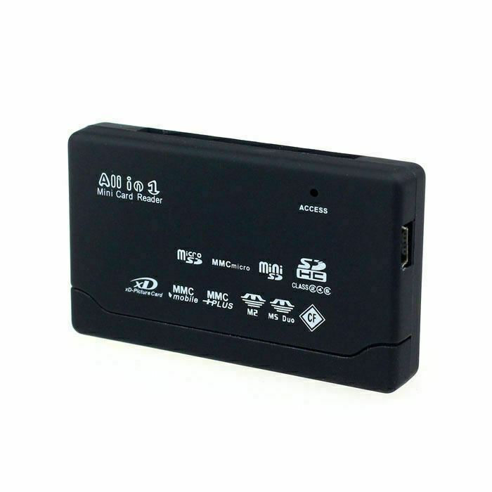 Mini Memory Card Reader 26-IN-1 USB 2.0 High Speed For CF xD SD MS SDHC