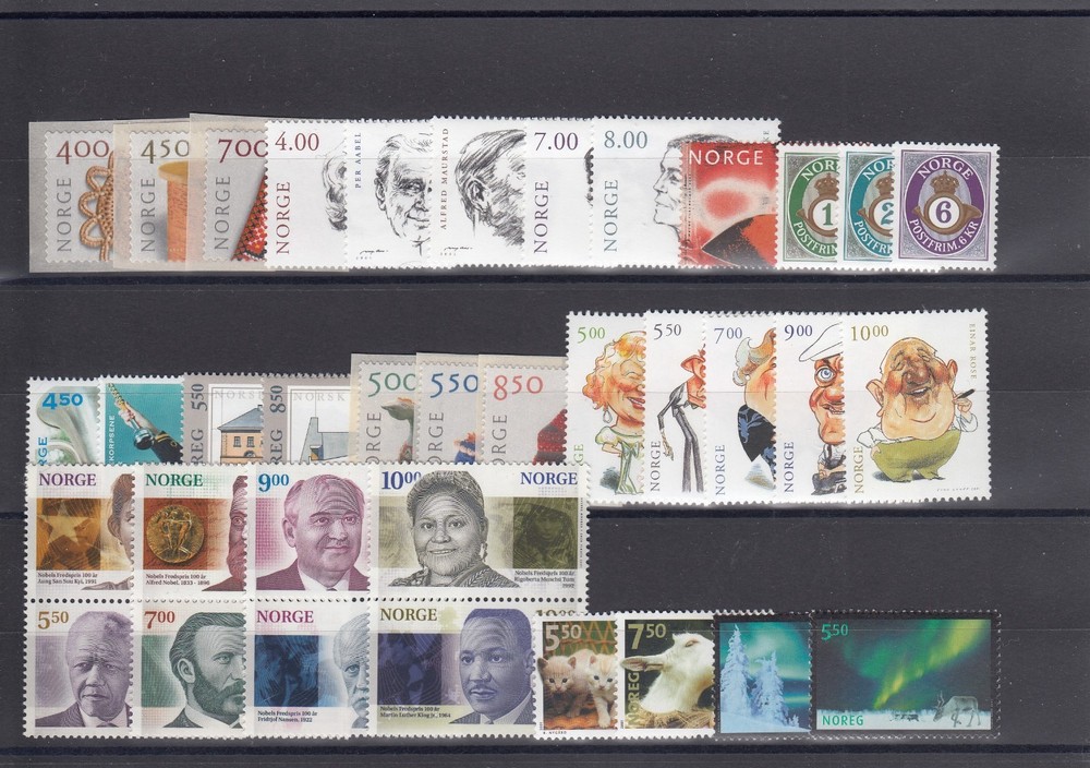 Norway 2001 Full year VF MNH stamps