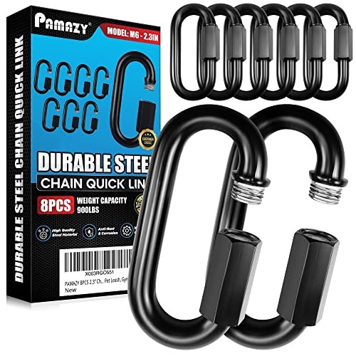 Chain Quick Links, High Strength, Anti-Rust, Heavy Duty Chain 8PCS 2.3”