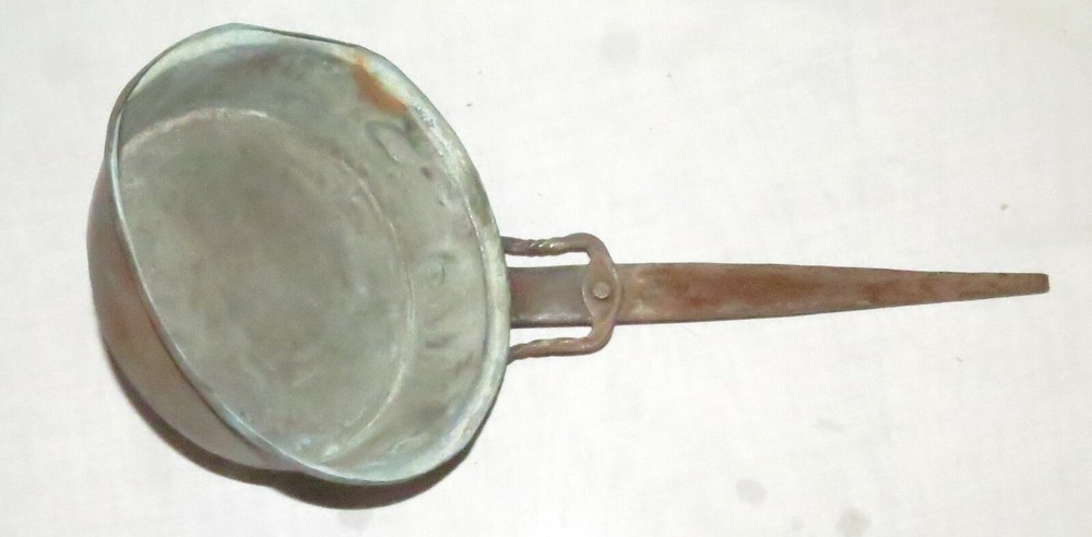 Copper Hand-made 7 inch Saucepan with Riveted Handle B