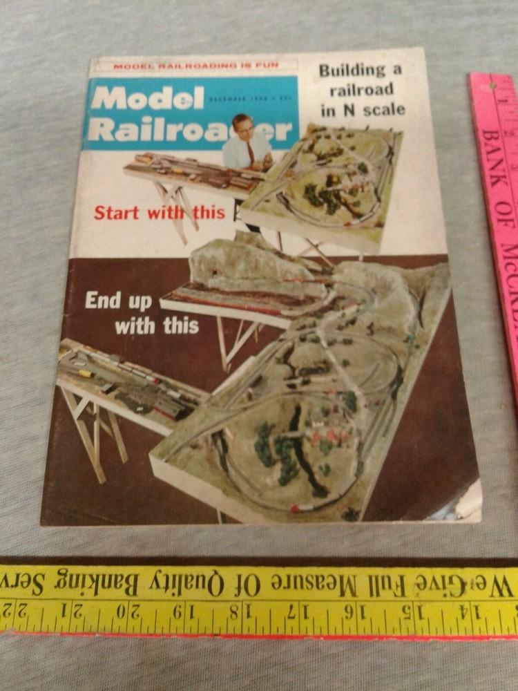 Model Railroader December 1966 Magazine