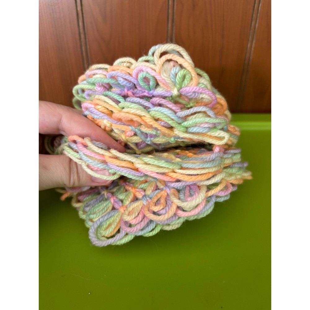 Pastel Knitted Coaster or Doily Set