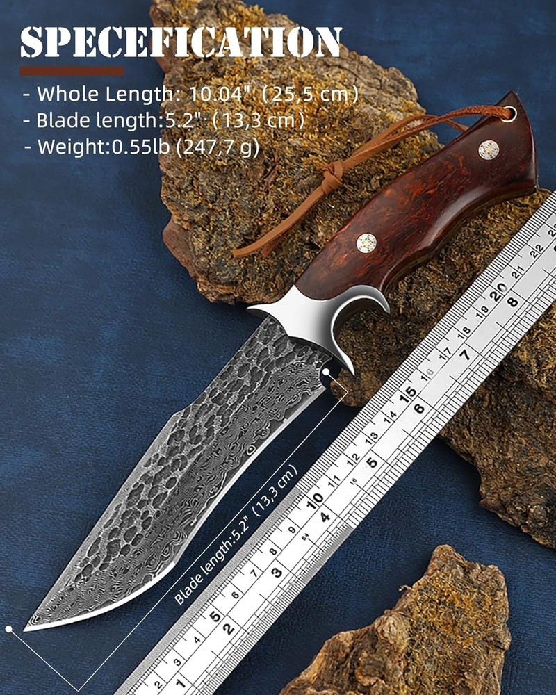 EDC Fixed Blade Camping Survival Bushcraft Knife