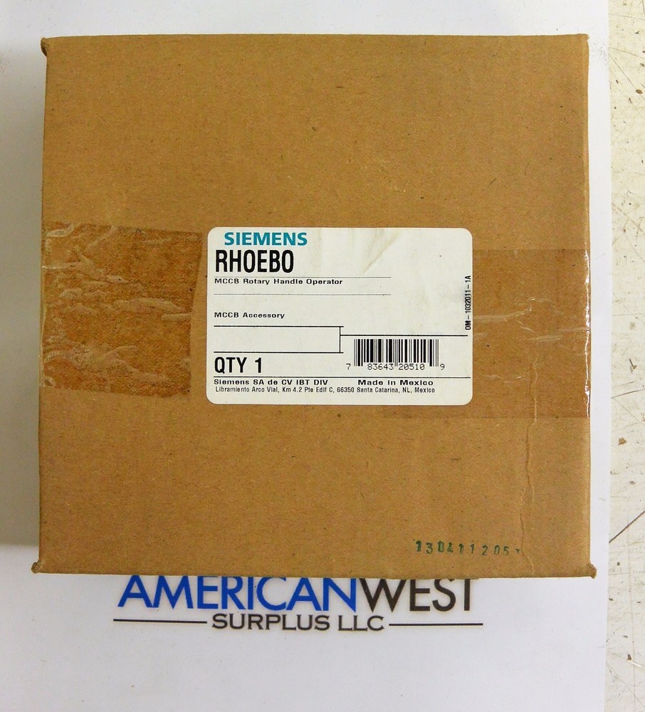 RH0EB0 Siemens MCCB Rotary Handle Operator new in box