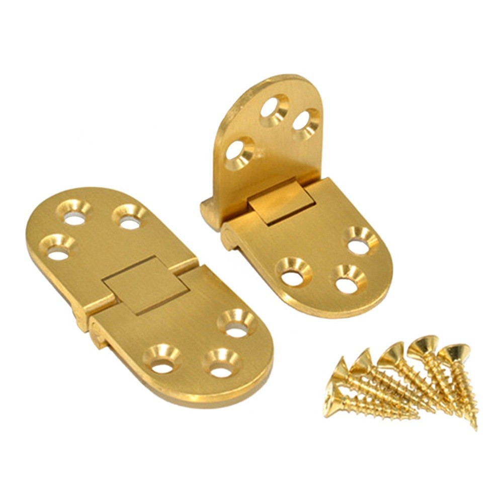 2Pcs Solid Brass Hinges Connectors 3 Size for Folding Table Sewing Machine Table