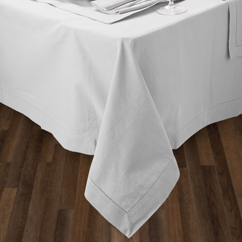 Rans Hemstitch Tablecloth White 160x420cm
