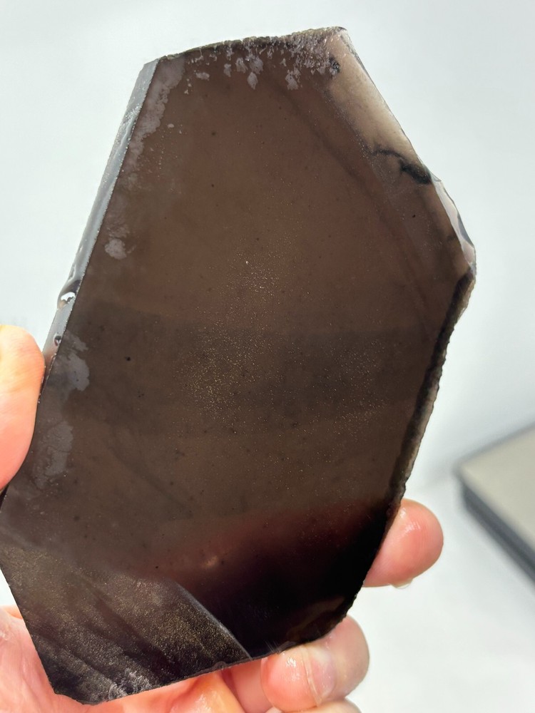 Black Obsidian Slab Lapidary Cabbing Knapping Combo ship avail