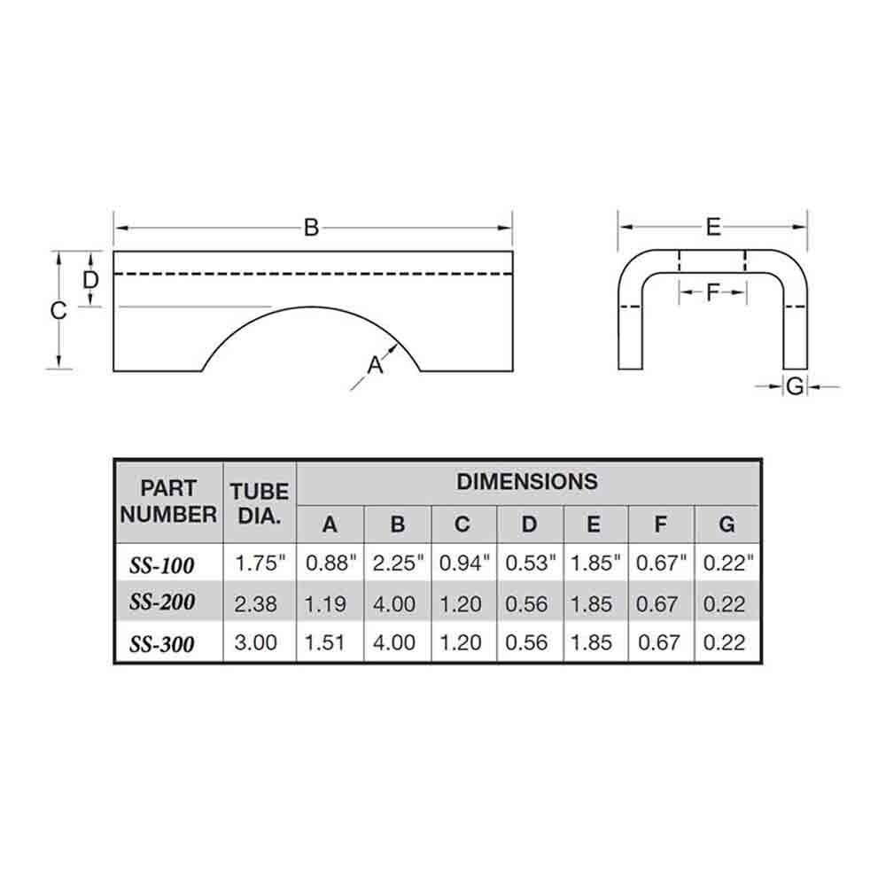 Spring Seat For 2,000 LB Axle (SS-100) Sold as each
