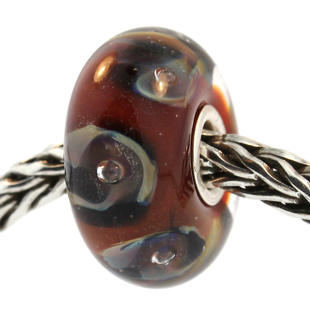 Authentic Trollbeads Glass 61389 Chocolate Parrot :1 RETIRED