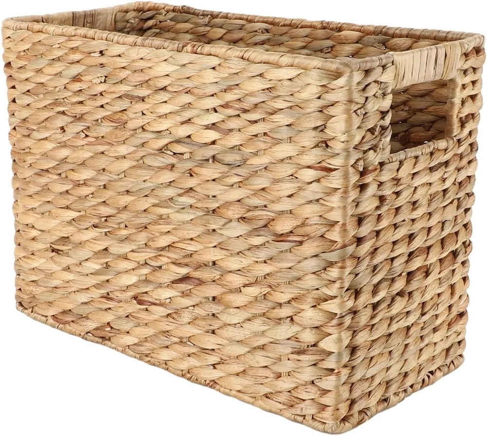 Storage basket with built-in handle, home storage, laundry