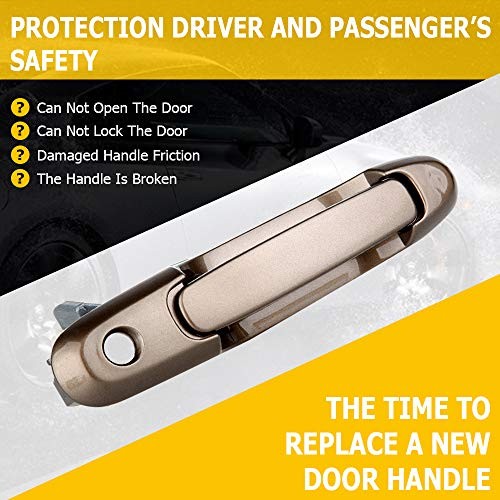 Door Handle Exterior Front Passenger Right Side Replacement fit 1998-2003