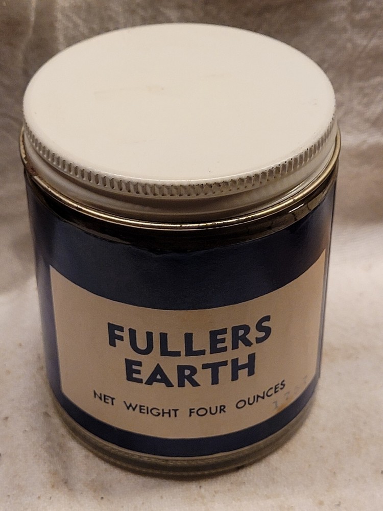 CRESTLINE FULLER'S EARTH JAR ORIGINAL LABEL