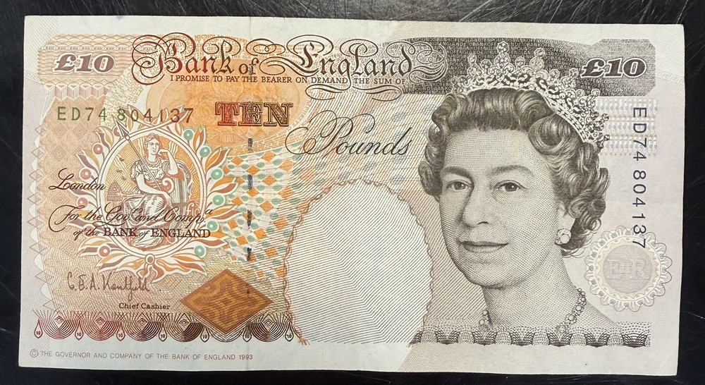 Old Ten £10 Pound Note Excellent Condition