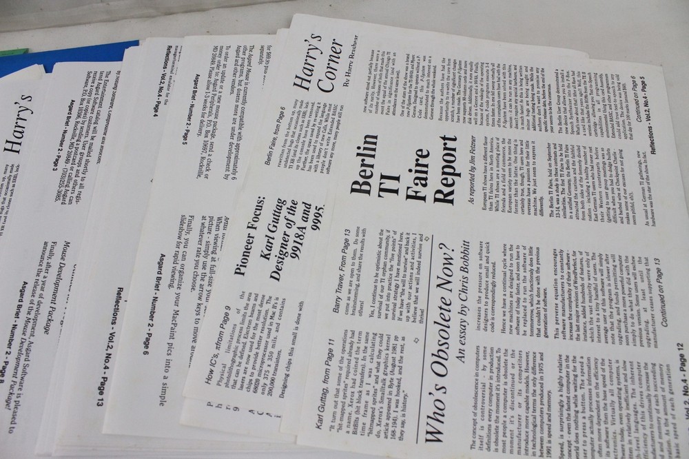 Vintage Computer Asgard News Software Original Program Layouts Magazine