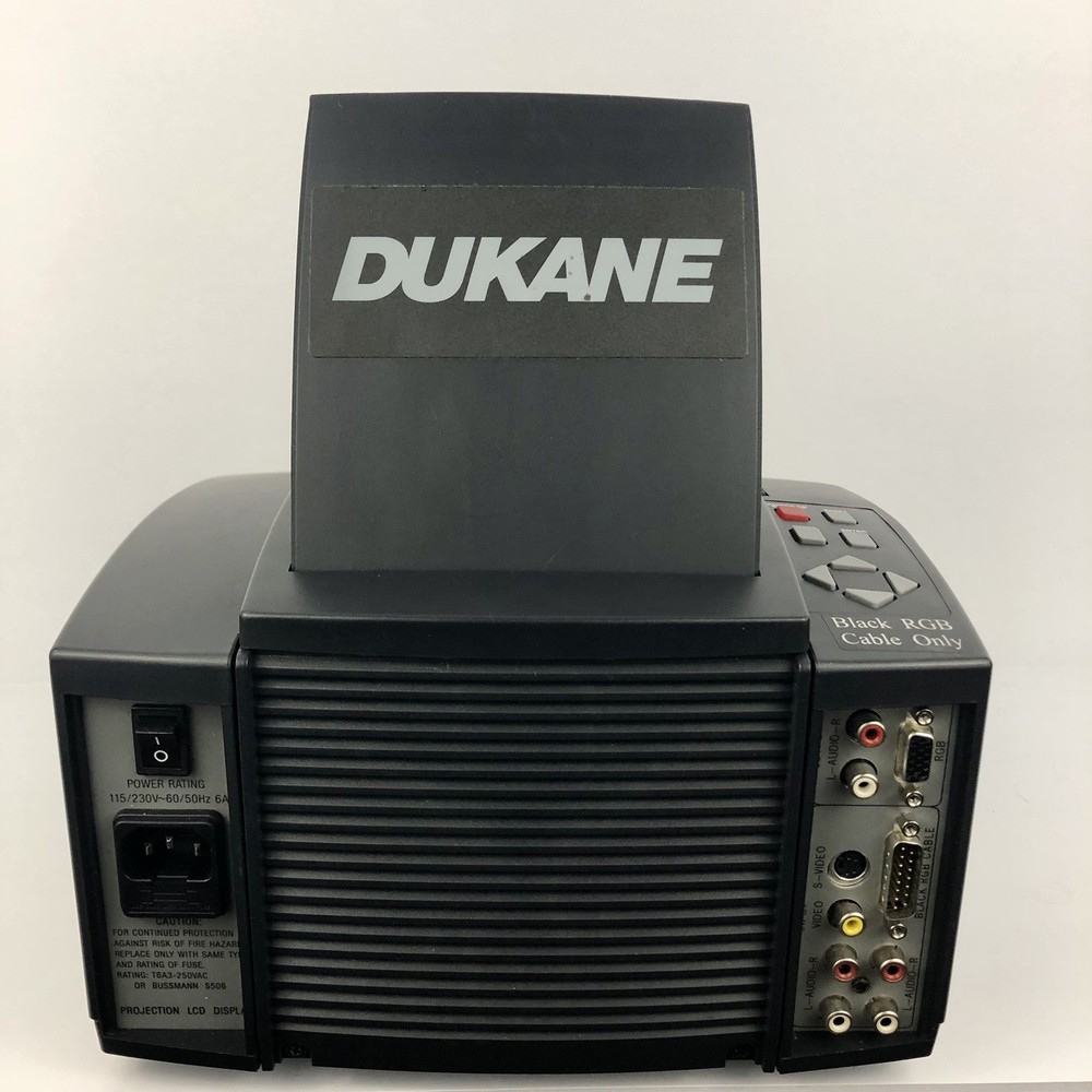 Vintage Y2K DUKANE IMAGE PRO 7200 PLUS PROJECTOR Case And Extras WORKING
