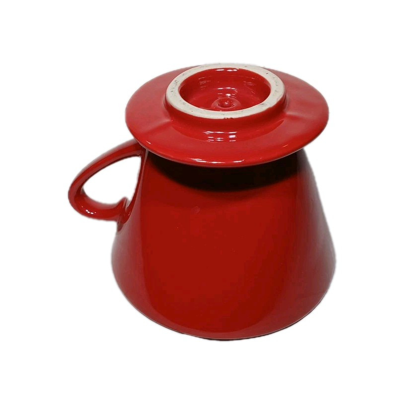 Ceramic Coffee Dripper Pour over Cone Coffee Maker Size 01, Red