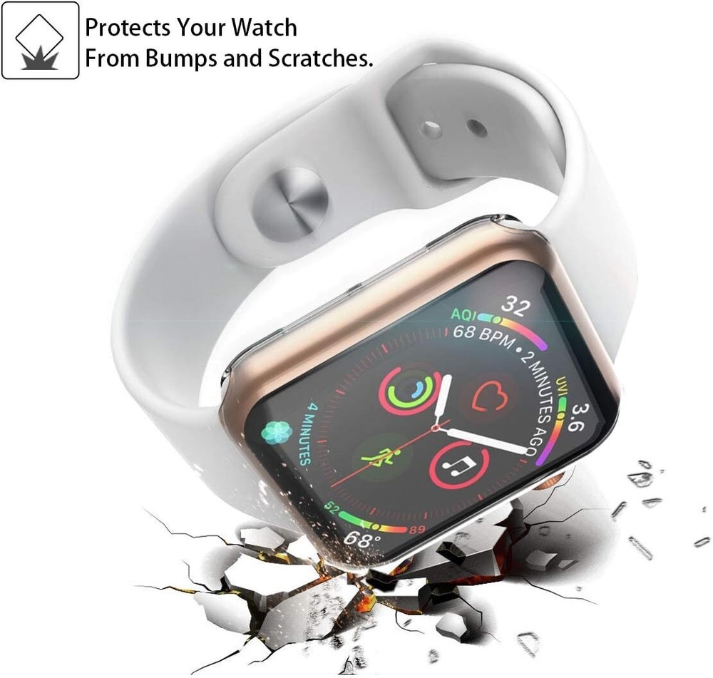 Julk 2-pack Transparent TPU Case For Apple Watch