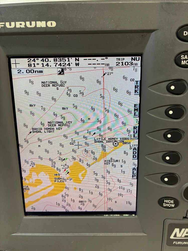 Furuno RDP-143 NavNet VX1 7" Navionics FishFinder Radar GPS Chartplotter